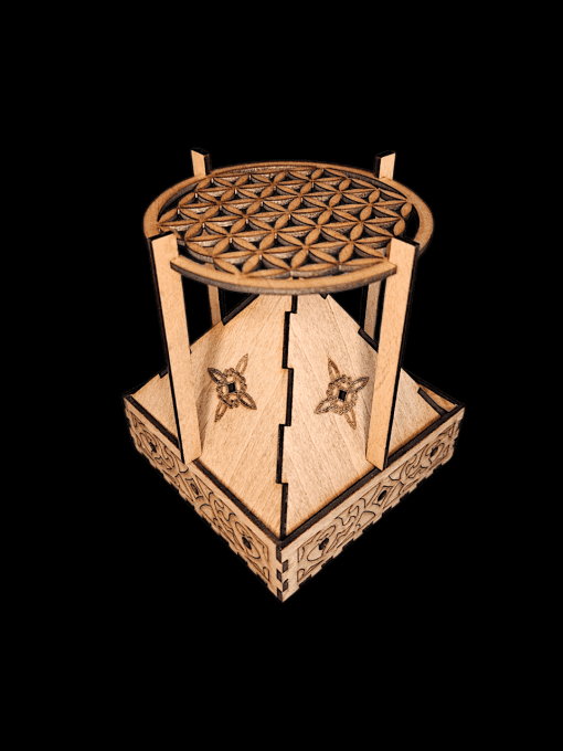 Encensoir pyramide avec support de purification et rechargement vendu avec une boite d'encens 