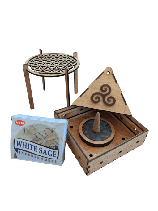 Encensoir Pyramide Triskel Celtique & Fleur de Vie