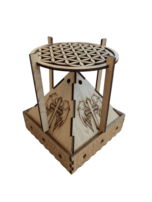 Encensoir Pyramide Croix Ailée & Fleur de Vie