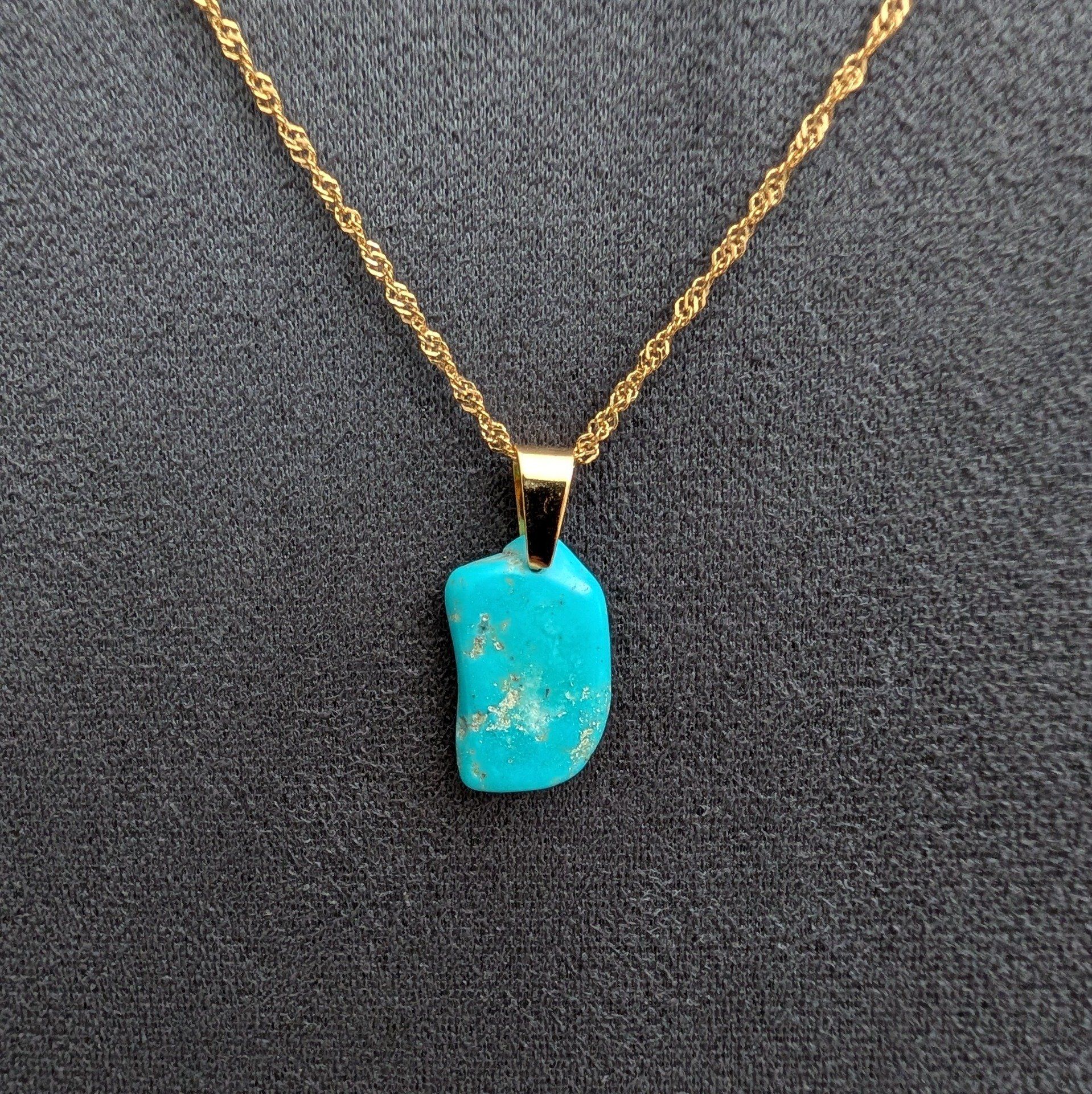 Collier en turquoise d'Arizona