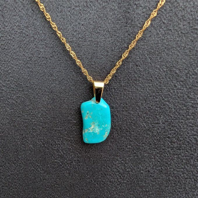 Collier en turquoise d'Arizona