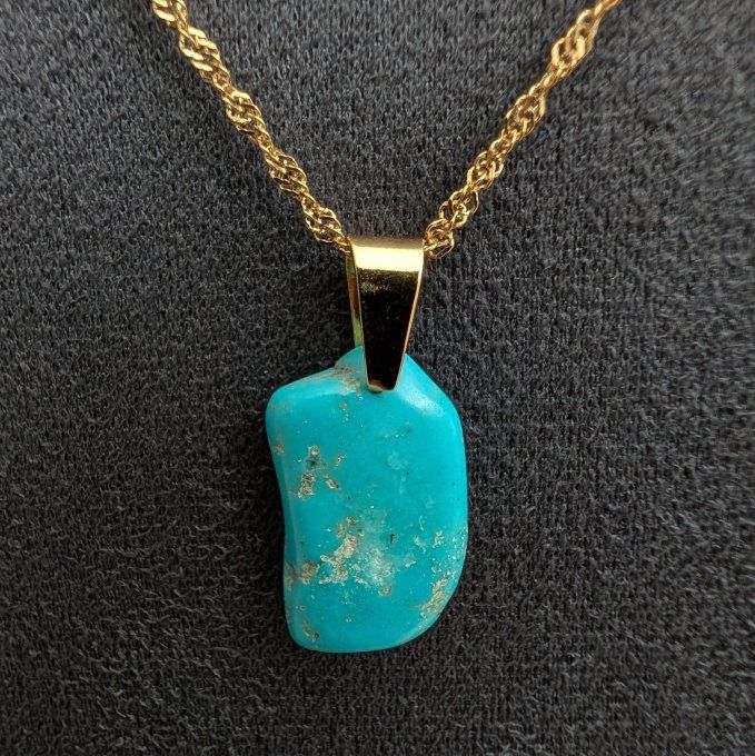 Collier en turquoise d'Arizona