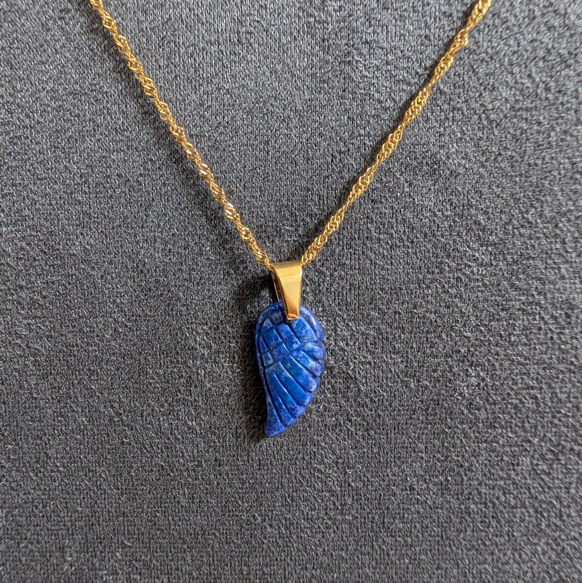 Collier aile d’ange en Lapis-Lazuli