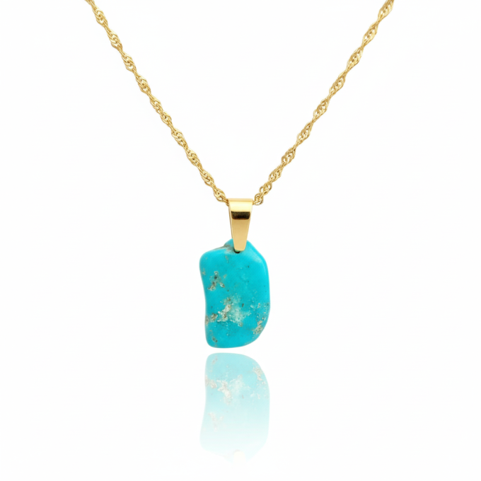Collier en turquoise d'Arizona