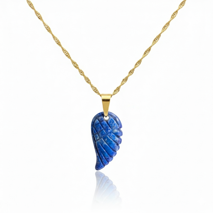 Collier aile d’ange en Lapis-Lazuli